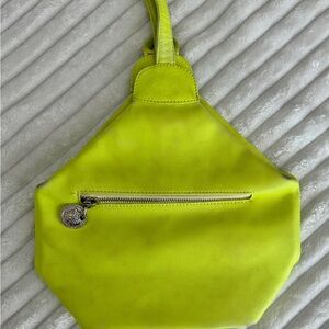 Versace Lime Green Leather Women's Crossbody Bag
